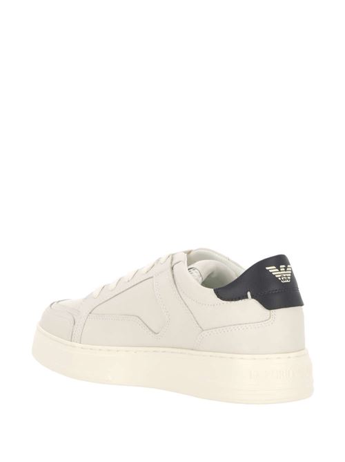 Hammered leather sneakers. Emporio Armani | X4X568XN162U065